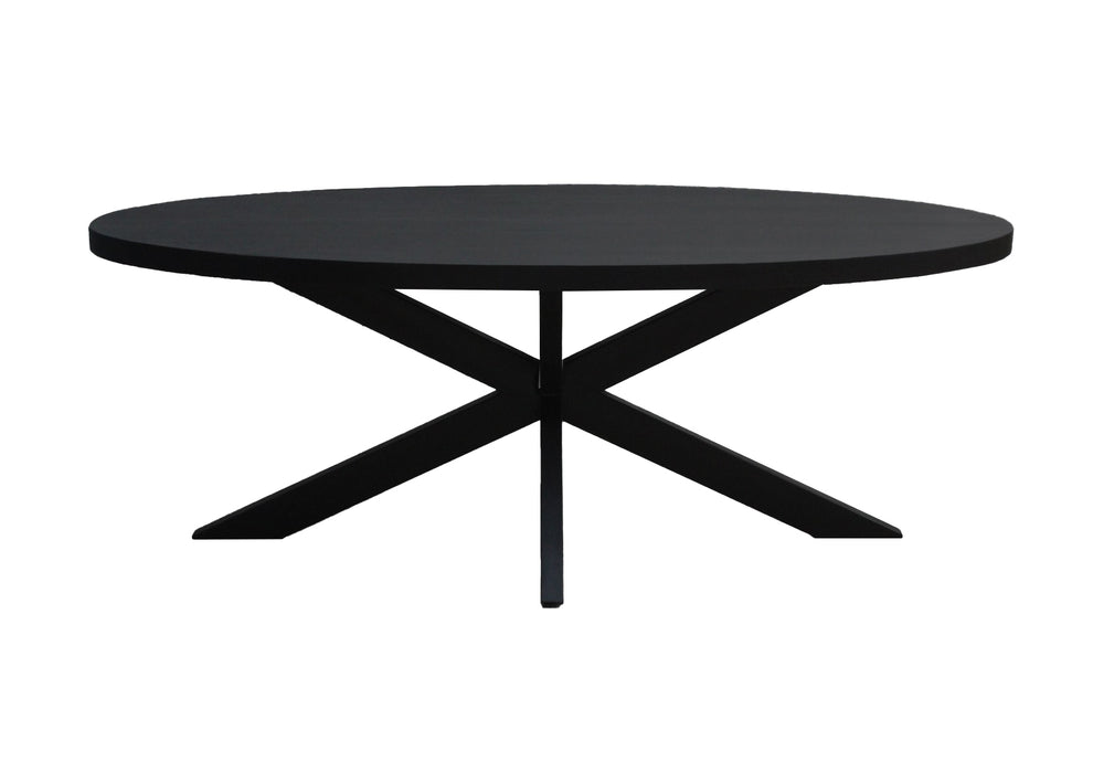 Eetkamertafel Kala Oval Spider | Zwart 240cm
