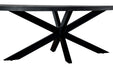Eetkamertafel Kala Oval Spider | Zwart 240cm