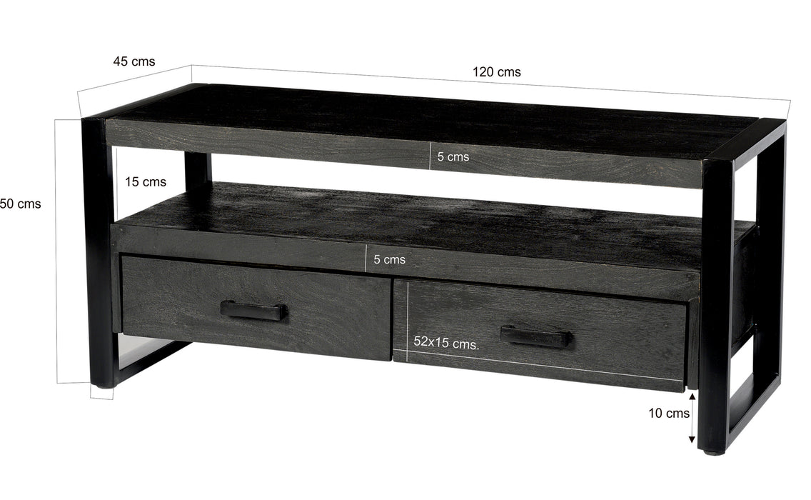 TV Meubel Norris | Zwart 120cm