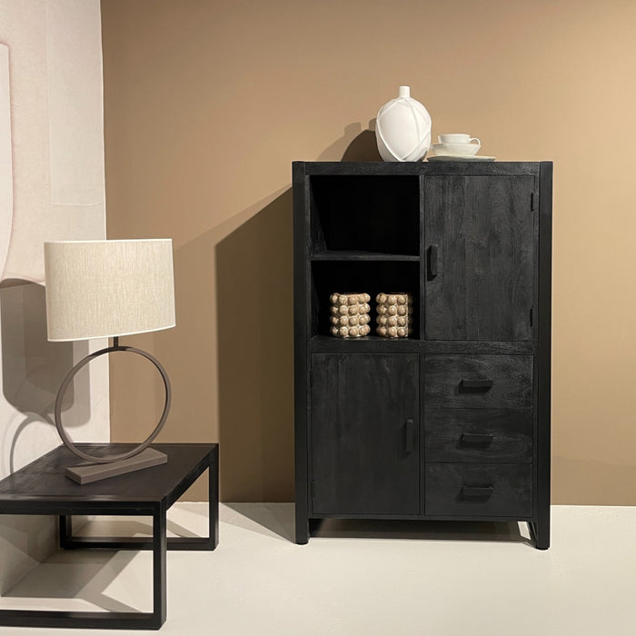 Kabinet Norris | Zwart 100cm