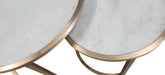 Salontafelset Jamie Marble | Wit / Goud
