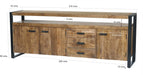Dressoir Nairobi | Zwart 210cm