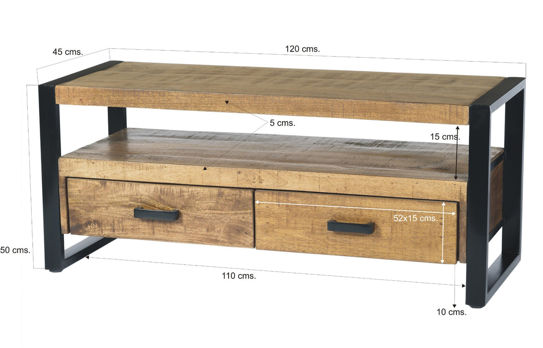 TV Meubel Nairobi | Zwart 120cm