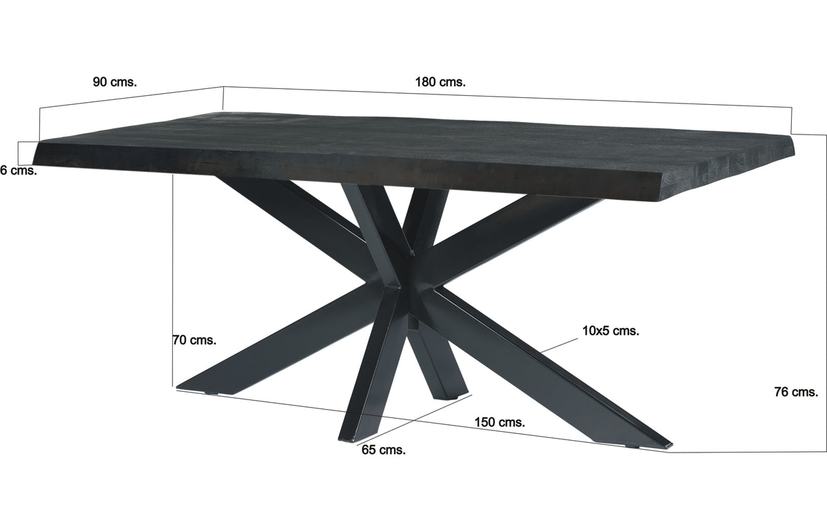 Eettafel Norris Tree Top Spider | Zwart