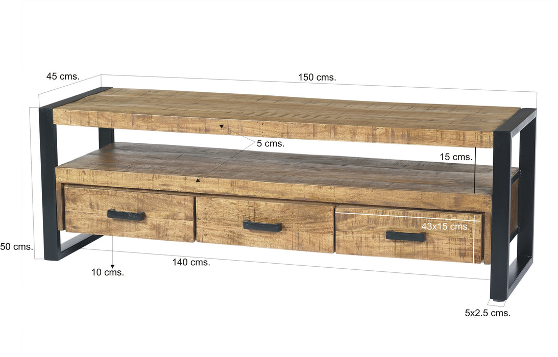 TV Meubel Nairobi | Zwart 150cm