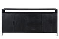 Dressoir Kala Open | Zwart 180cm