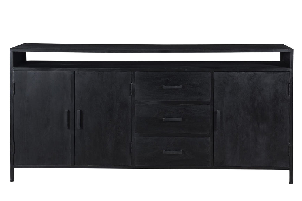 Dressoir Kala Open | Zwart 180cm