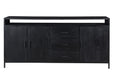 Dressoir Kala Open | Zwart 180cm