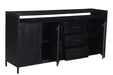 Dressoir Kala Open | Zwart 180cm