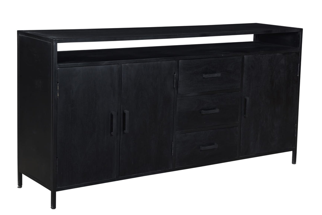 Dressoir Kala Open | Zwart 180cm