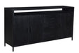 Dressoir Kala Open | Zwart 180cm