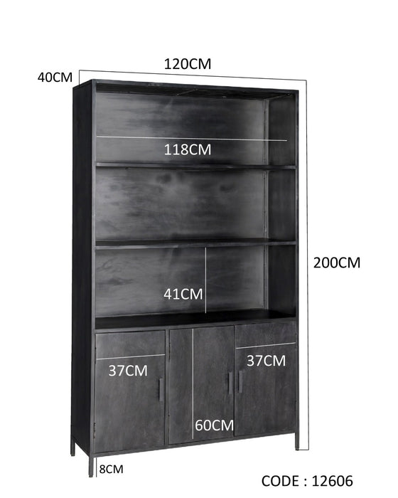 Kabinet Kala | Zwart 120cm