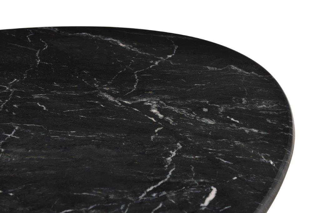 Eettafel Marble Oval Spider | Zwart 180cm