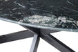 Eettafel Marble Oval Spider | Zwart 180cm