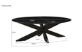 Salontafel Oslo Oval | Zwart