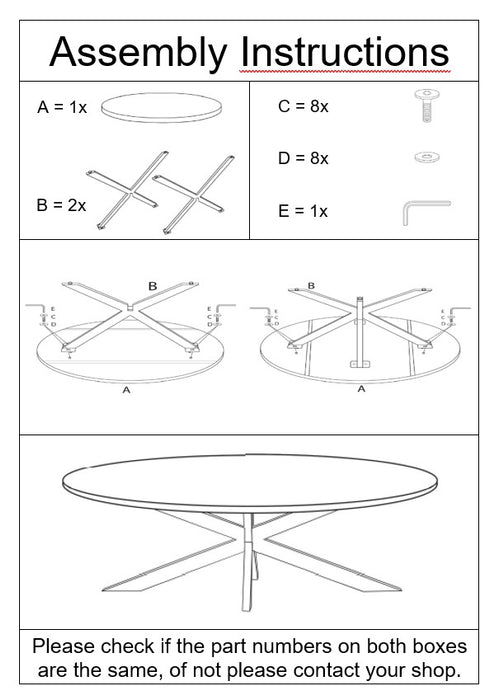 Salontafel Oslo Oval | Zwart