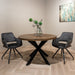 Eettafel Rocky Round Spider | Zwart
