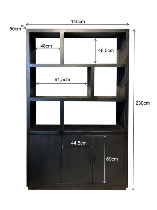 Wandkast Jaxx | Black 120cm