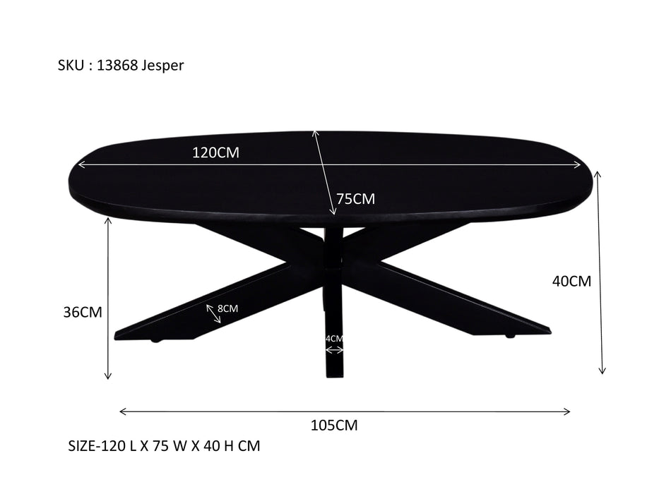 Salontafel Jesper | Zwart