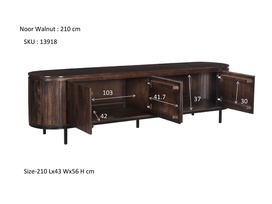 TV-Meubel Noor | Walnut 210cm