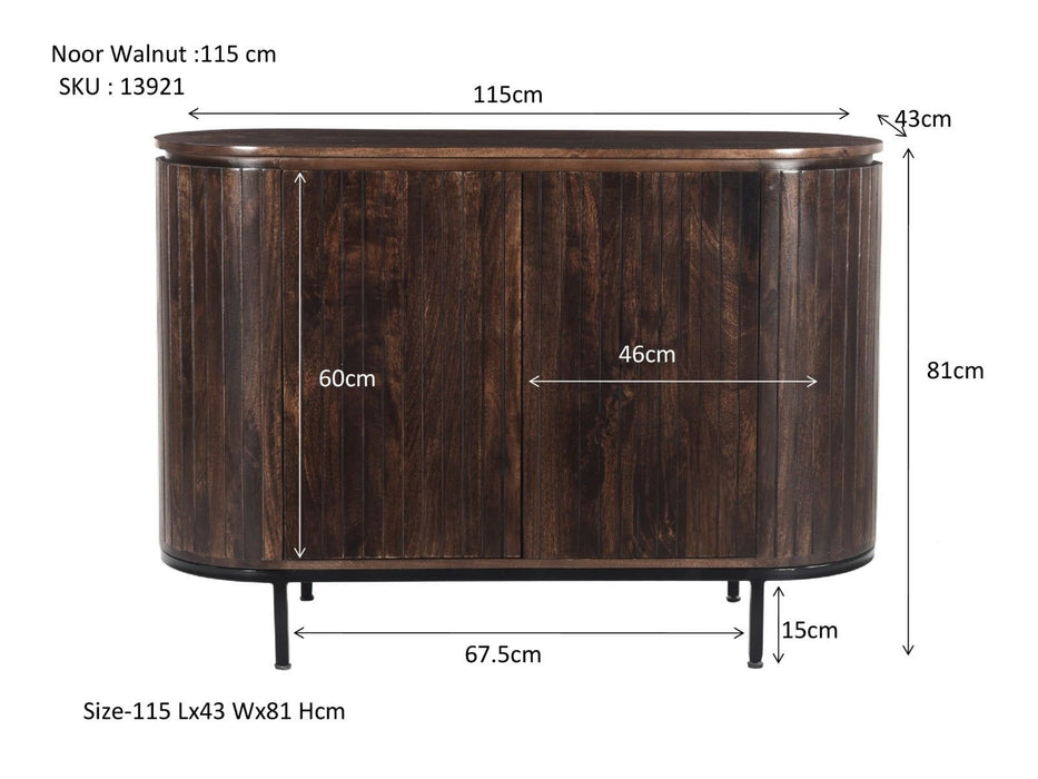 Dressoir Noor | Walnut 115cm