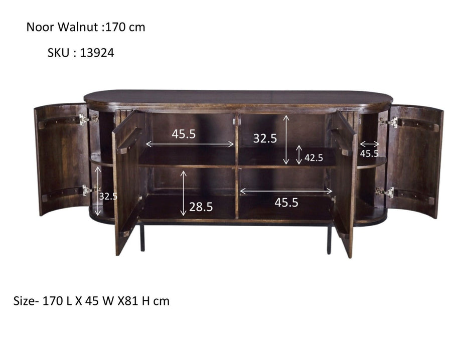 Dressoir Noor | Walnut 170cm