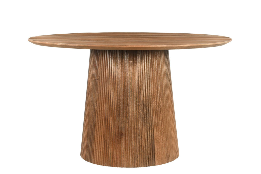 Eettafel Salvator Lichtbruin - Ø130cm | Rond