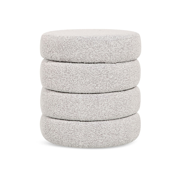 Poef Lune – Bouclé Naturel