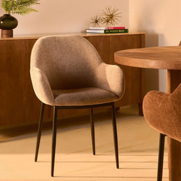 Eetkamerstoel Zara – Stof Taupe