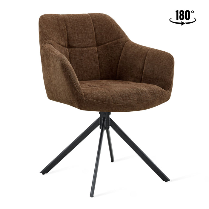 Eetkamerstoel Jesse – Stof Choco