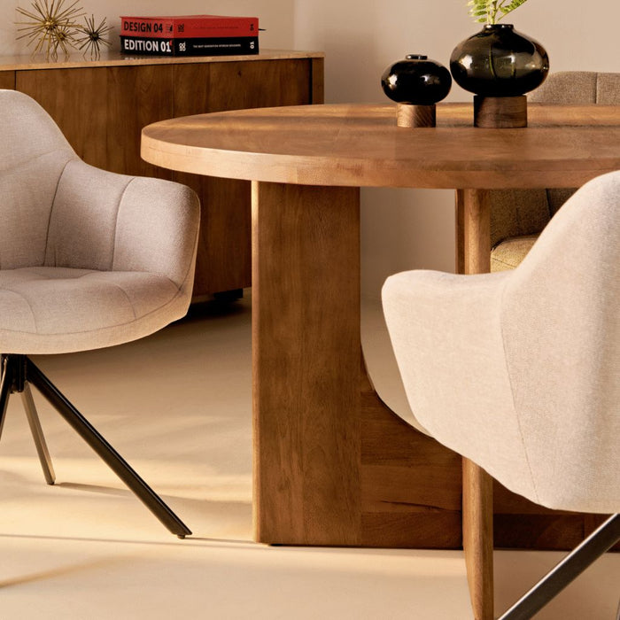 Eettafel Nova Bruin - Ø120cm | Rond