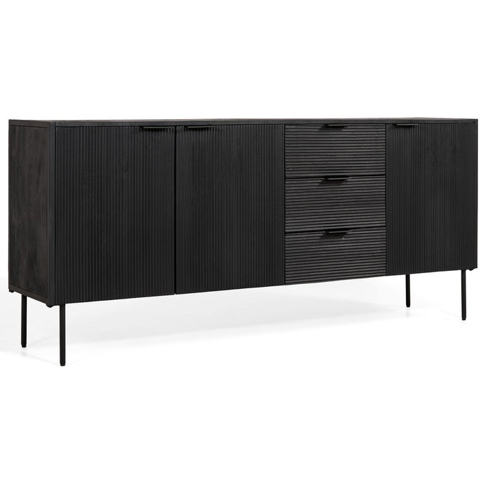 Dressoir Pristina | Zwart 180cm