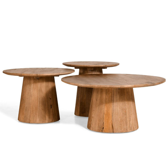 Bijzettafel Mokka | Lichtbruin Ø80cm