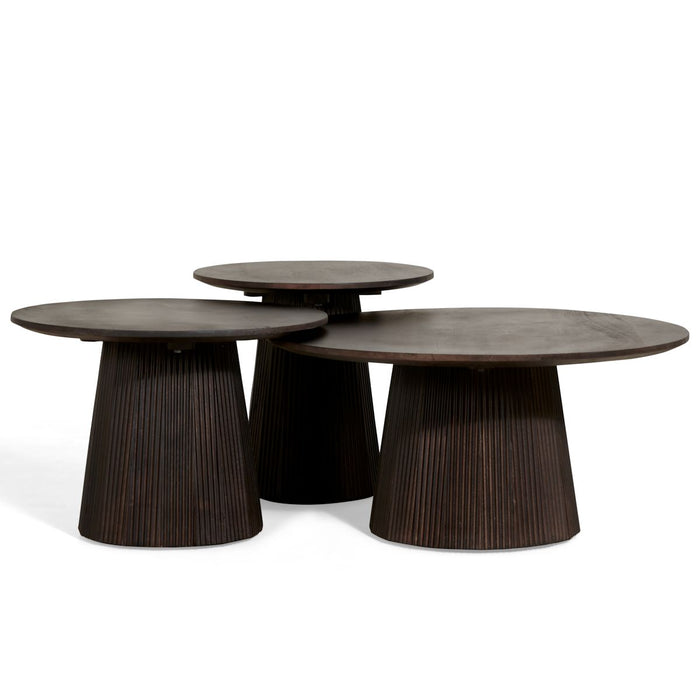 Bijzettafel Mokka Donkerbruin Ø60cm