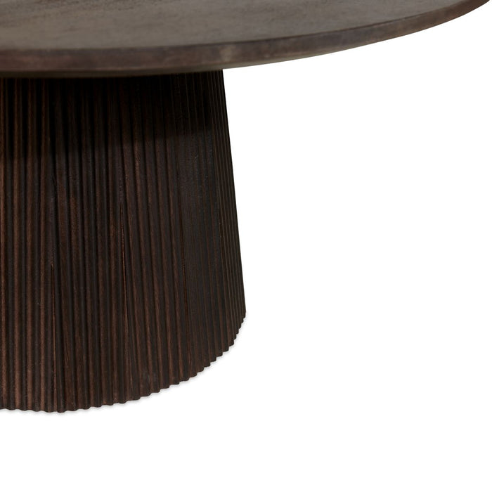 Bijzettafel Mokka  Donkerbruin Ø80cm