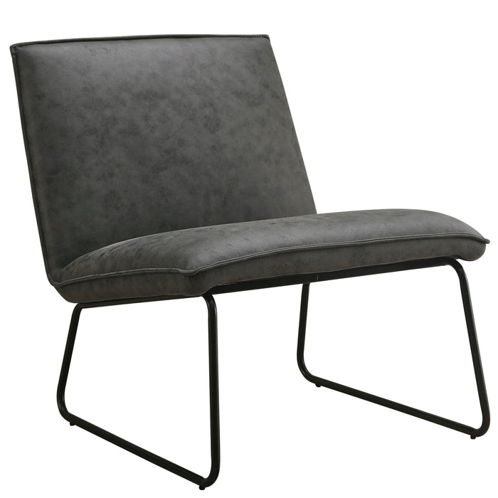 Fauteuil James – Microleder Antraciet