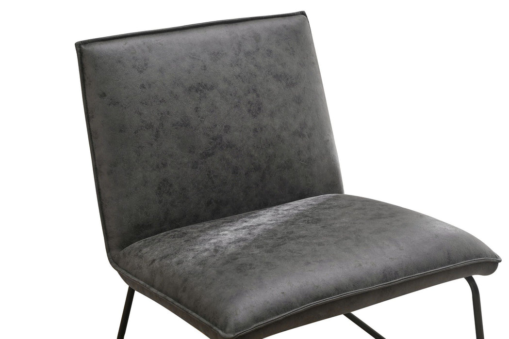 Fauteuil James – Microleder Antraciet