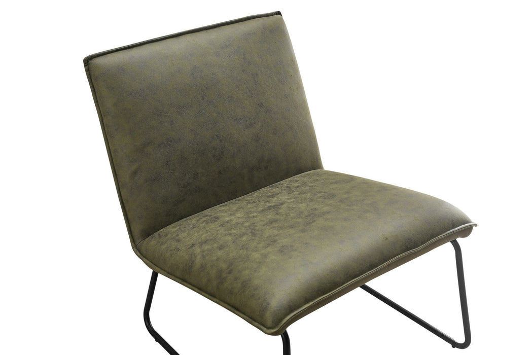 Fauteuil James – Microleder Groen
