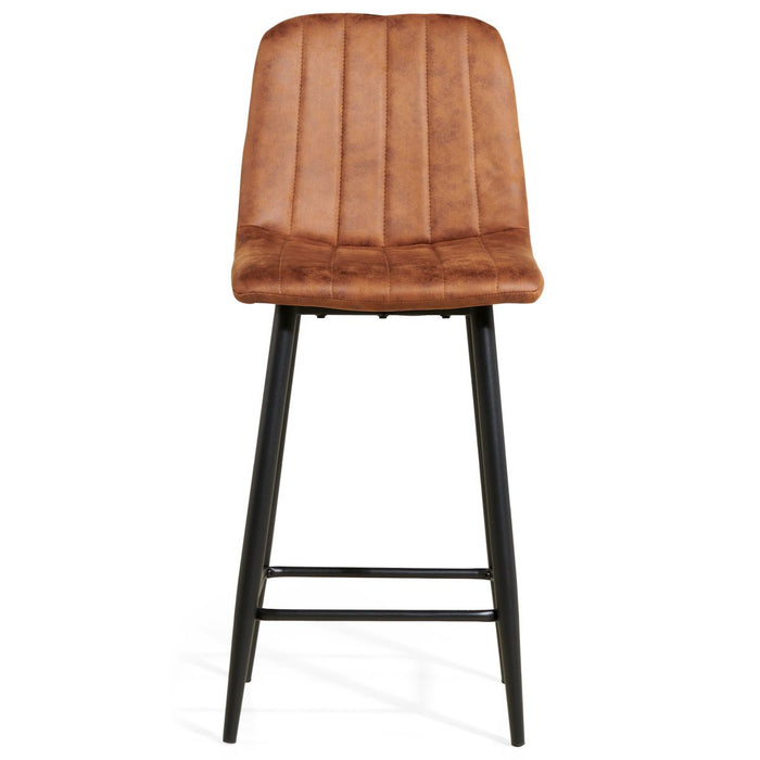 Barkruk Jax – Microleder Cognac