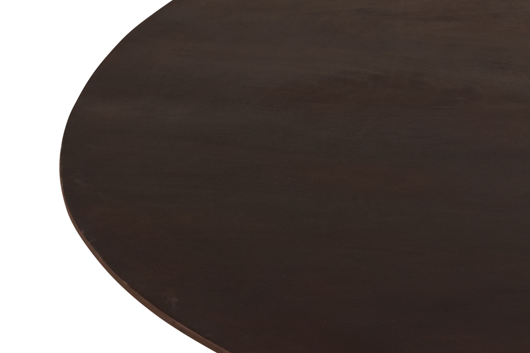Eettafel Mokka Donkerbruin – Ø120cm | Rond