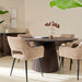 Eettafel Mokka Rond | Donkerbruin
