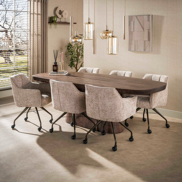Eettafel Arcadia Deens Ovaal | Brown