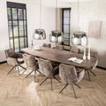 Eettafel Arcadia Ovaal | Massief acacia bruin