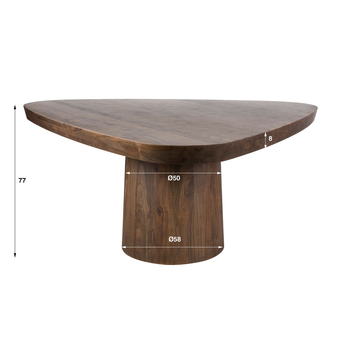 Eettafel Arcadia Triangle | Bruin