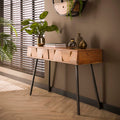 Hal-/kaptafel Demn | Lichtbruin 120cm
