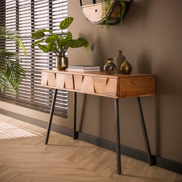 Hal-/kaptafel Demn | Lichtbruin 120cm
