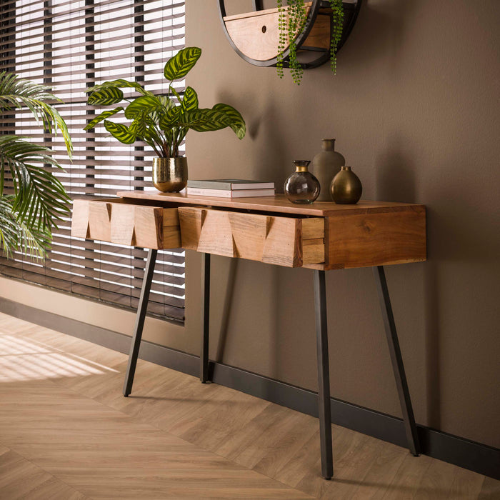 Hal-/kaptafel Demn | Lichtbruin 120cm