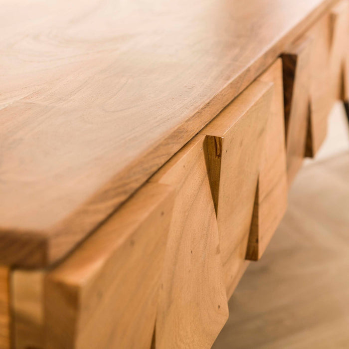 Hal-/kaptafel Demn | Lichtbruin 120cm