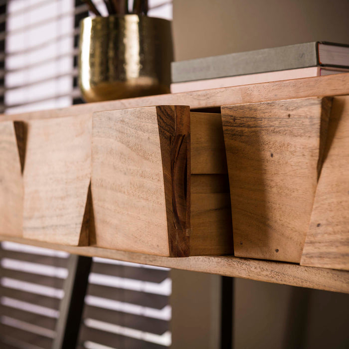 Hal-/kaptafel Demn | Lichtbruin 120cm