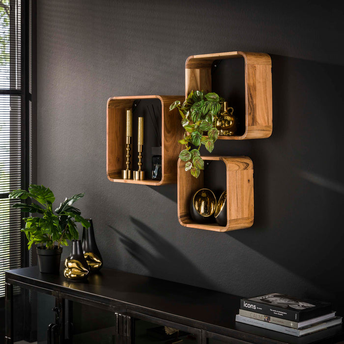 Wandschap Box set/3 | Naturel